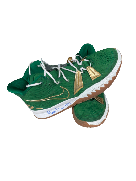 Ryan Davis Vermont Basketball SIGNED GAME WORN Shoes (Size 16)