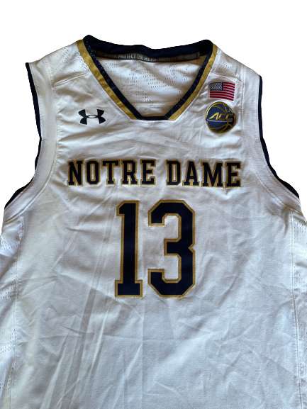 Nikola Djogo Notre Dame Basketball 2016 Game Issued Jersey (Size L)