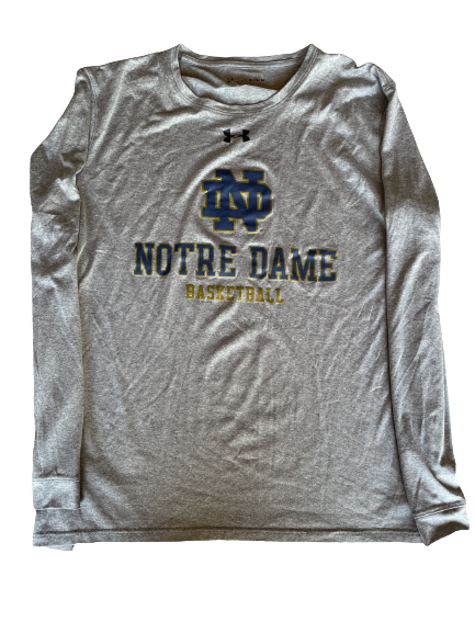 Nikola Djogo Notre Dame Basketball Team Issued Long Sleeve Shirt (Size XL)