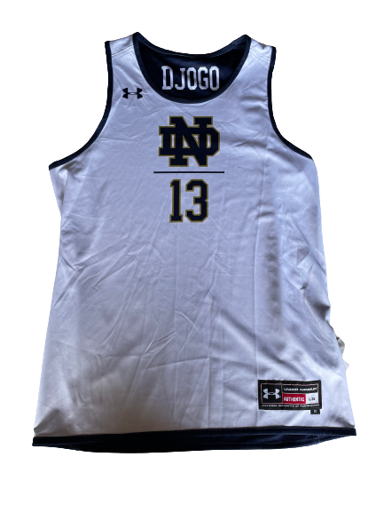 Nikola Djogo Notre Dame Basketball Team Exclusive Reversible Practice Jersey (Size L)
