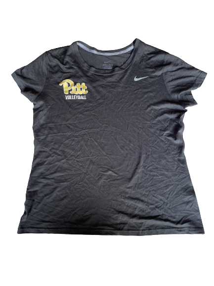 Kayla Lund Pittsburgh Volleyball Team Issued Practice Shirt with Number on Back (Size Women&