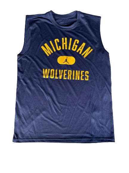 Danielle Rauch Michigan Basketball Team Issued Workout Tank (Size M)