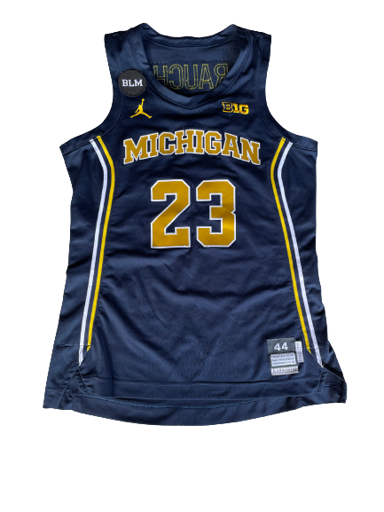Danielle Rauch Michigan Basketball 2018-2019 Game Worn Jersey (Size 44)