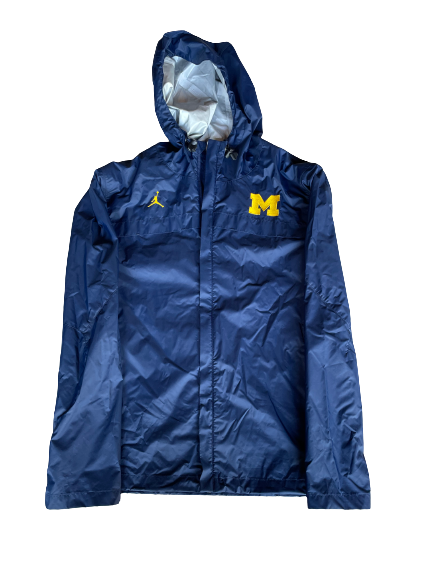Danielle Rauch Michigan Basketball Team Issued Rain Jacket (Size S)