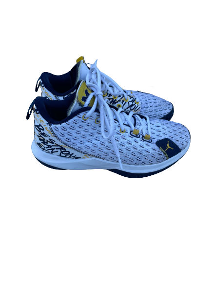 Danielle Rauch Michigan Basketball Player Exclusive "CP3" Shoes (Size 7 Men&