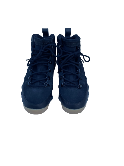 Danielle Rauch Michigan Basketball Team Issued Jordan 9 Boots (Size 7 Men&