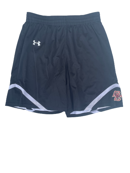 James Karnik Boston College Basketball Team Issued Reversible Shorts (Size L)
