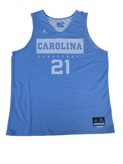 Sterling Manley North Carolina Basketball Player Exclusive Practice Jersey (Size XL)