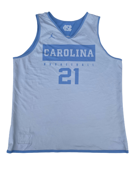 Sterling Manley North Carolina Basketball Player Exclusive Practice Jersey (Size XL)