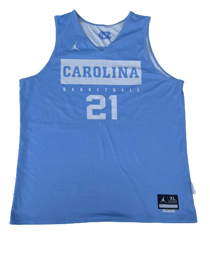 Sterling Manley North Carolina Basketball Player Exclusive Practice Jersey (Size XL)