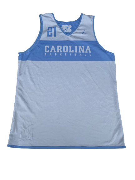 Sterling Manley North Carolina Basketball Player Exclusive Practice Jersey (Size XL)