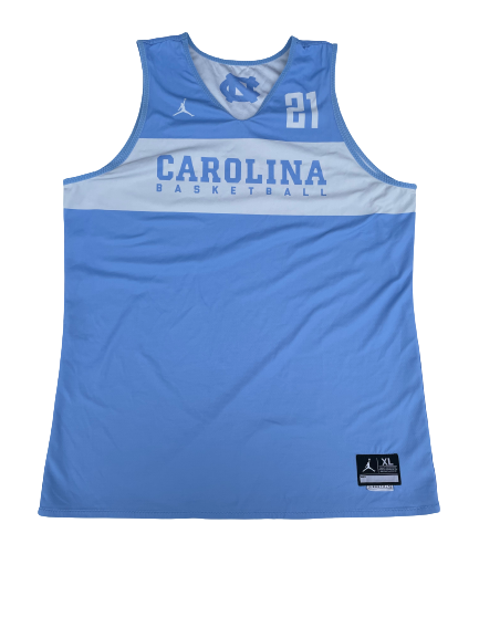 Sterling Manley North Carolina Basketball Player Exclusive Practice Jersey (Size XL)