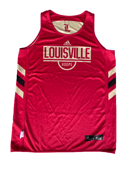 Malik Williams Louisville Basketball Team Exclusive GOLD Reversible Practice Jersey (Size XL)