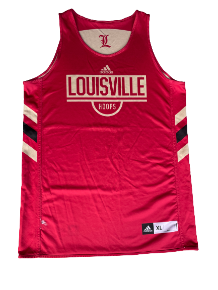 Malik Williams Louisville Basketball Team Exclusive GOLD Reversible Practice Jersey (Size XL)