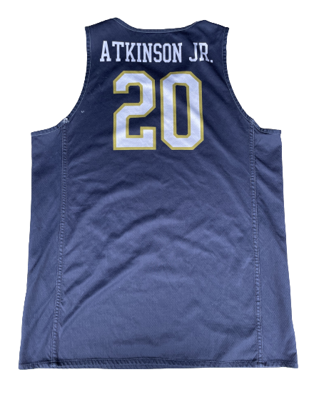 Paul Atkinson Jr. Notre Dame Basketball SIGNED Practice Worn Reversible Jersey (Size XL)