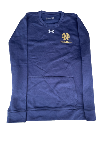 Prentiss Hubb Notre Dame Basketball Team Issued Crewneck Sweatshirt (Size L)