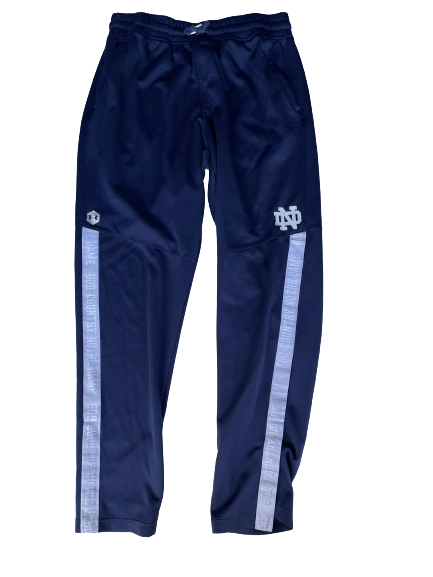 Prentiss Hubb Notre Dame Basketball Team Issued Sweatpants (Size L)