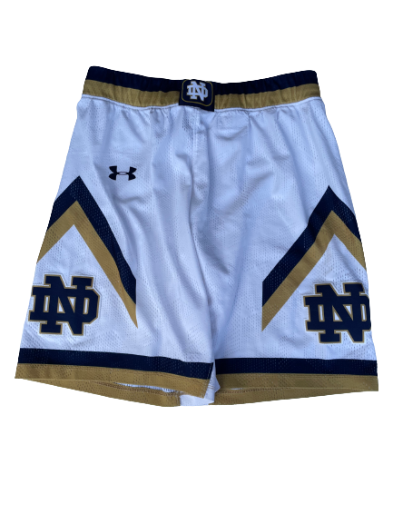 Prentiss Hubb Notre Dame Basketball GAME WORN Shorts (Size M)