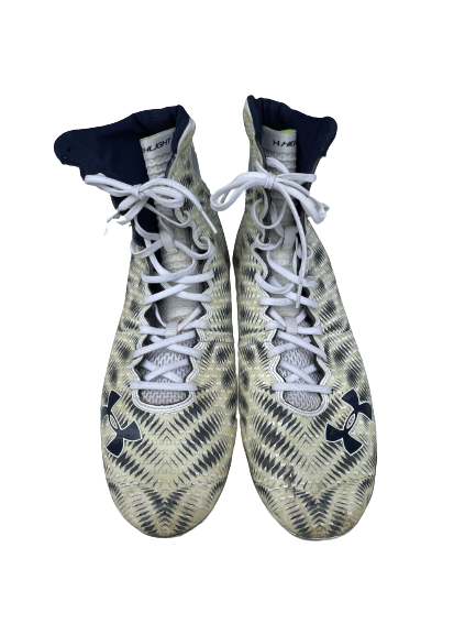 Scott Daly Notre Dame Football Team Issued Under Armour Cleats (Size 14)
