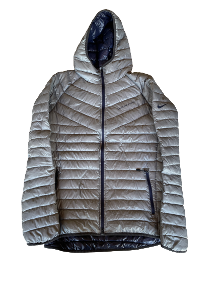 Yoeli Childs BYU Basketball Player Exclusive Winter Bubble Jacket (Size XL)