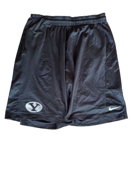 Yoeli Childs BYU Basketball Team Issued Workout Shorts (Size XL)