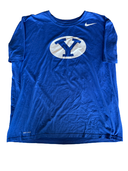 Yoeli Childs BYU Basketball Team Issued Workout Shirt (Size XL)