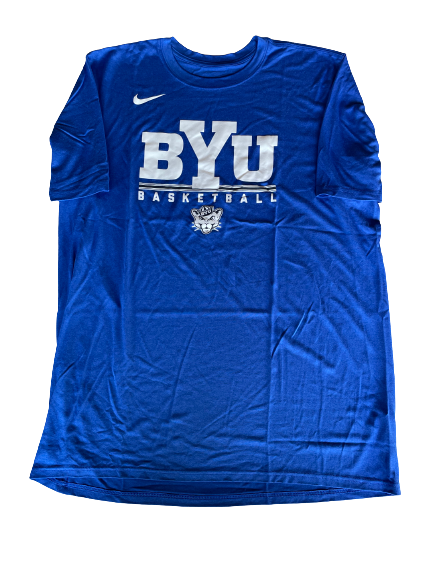 Yoeli Childs BYU Basketball Team Issued Workout Shirt (Size XL)