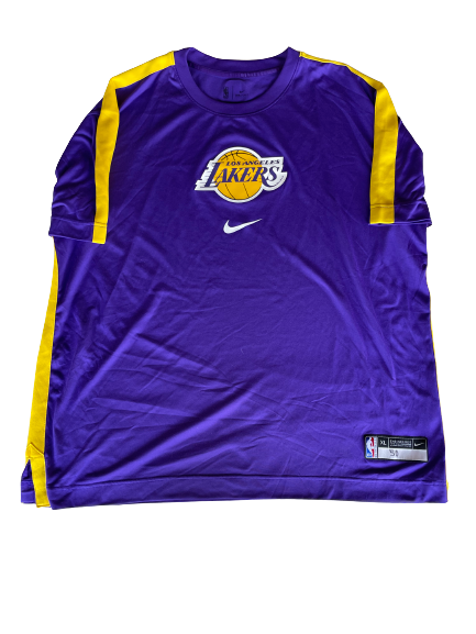 Yoeli Childs Los Angeles Lakers Team Exclusive Pre-Game Warm-Up / Bench Shirt (Size XL)