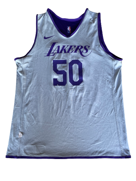 Yoeli Childs Los Angeles Lakers Team Exclusive Reversible Practice Jersey (Size XLT)