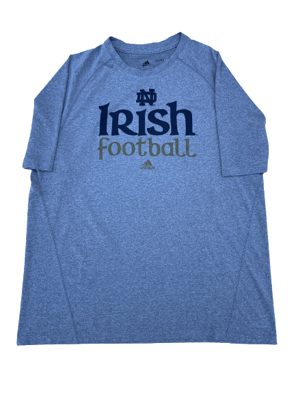 Scott Daly Notre Dame Football Team Issued Workout Shirt with Number on Back (Size XL)