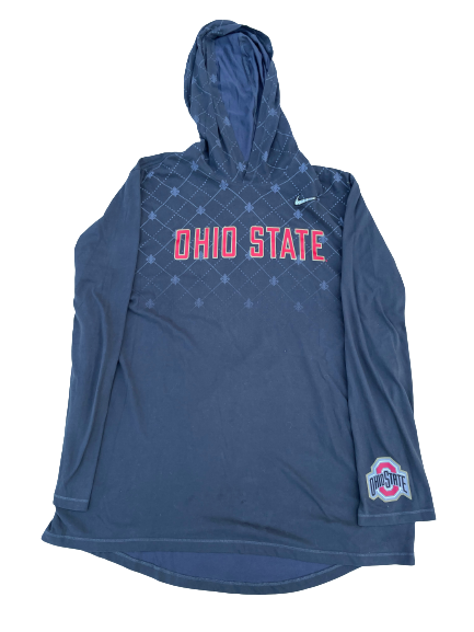 Cade Kacherski Ohio State Football Team Exclusive College Football Playoff Performance Hoodie with Raised CFP Nike Logo (Size XL)