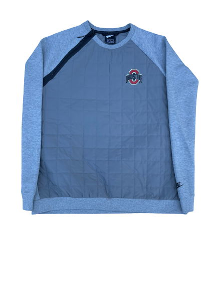 Cade Kacherski Ohio State Football Team Issued Crewneck Sweatshirt (Size XL)