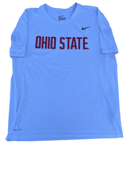 Cade Kacherski Ohio State Football Team Issued Workout Shirt (Size XL)