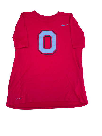 Cade Kacherski Ohio State Football Team Issued Workout Shirt (Size XL)