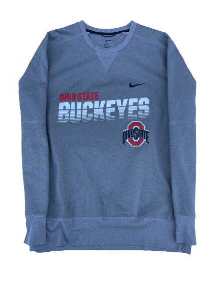 Cade Kacherski Ohio State Football Team Issued Crewneck Sweatshirt (Size XL)