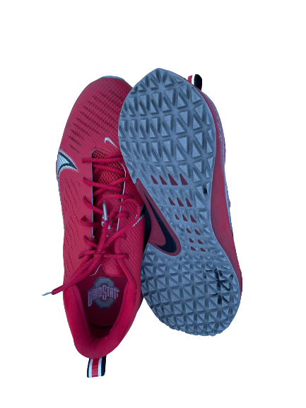 Cade Kacherski Ohio State Football Team Issued Nike Vapor Turf Shoes (Size 10.5)