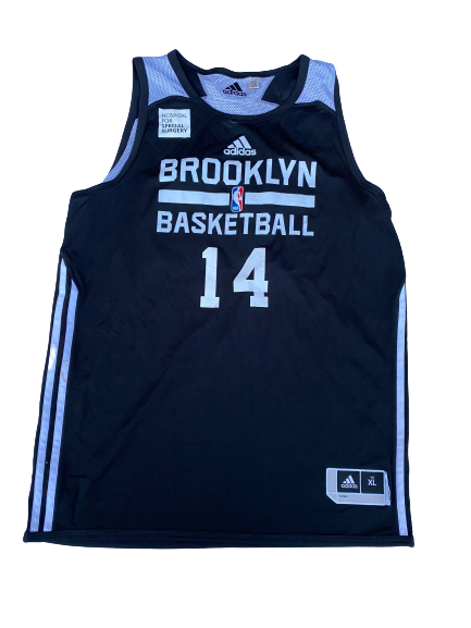 K.J. McDaniels Brooklyn Nets Reversible Practice Jersey (Size XL +2 Length)
