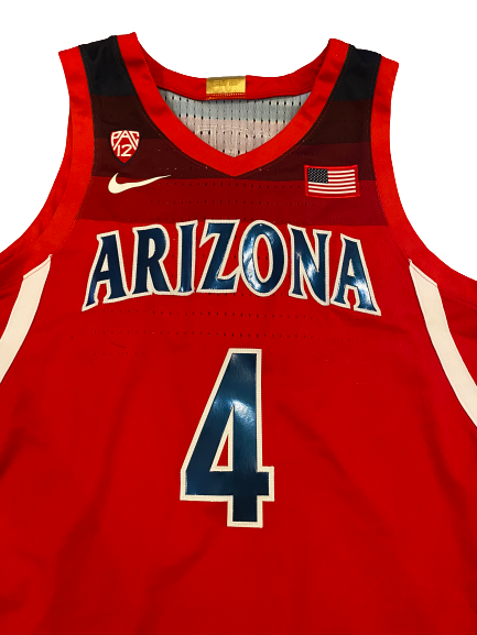 Chase Jeter Arizona Basketball 2019-2020 Season Signed Game-Worn Jersey (Size 50 Length +4)