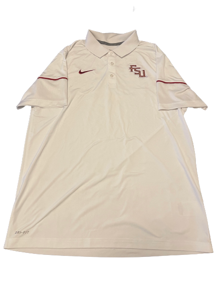 Mat Nelson Florida State Baseball Team Issued Travel Polo Shirt (Size L)