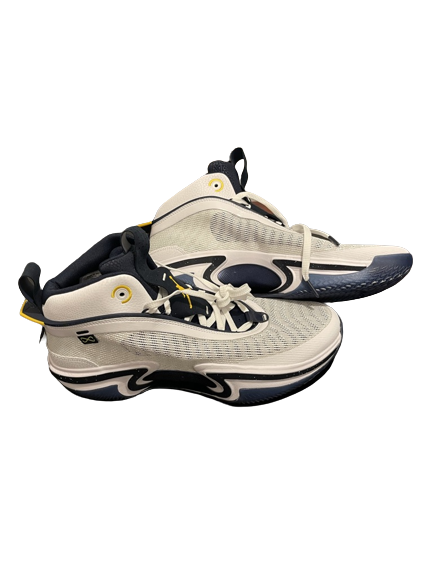 Adrien Nunez Michigan Basketball Player Exclusive Air Jordan 36 Shoes (Size 14) - New