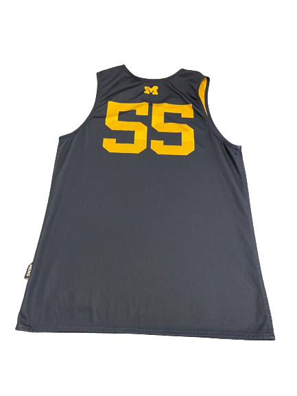Eli Brooks Michigan Basketball SIGNED Exclusive Reversible Practice Jersey (Size M)