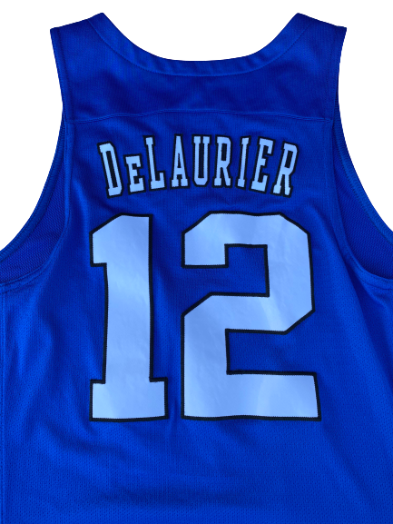 Javin DeLaurier Duke Basketball 2016 2017 Game Worn Jersey Size 52 4 The Players Trunk
