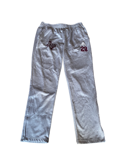 Mason Cole Texas A&M Baseball Team Issued Sweatpants with Number (Size XL)