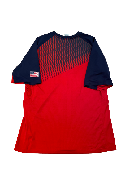 Chase Jeter USA Basketball Nike Warm-Up Shirt (Size XL)