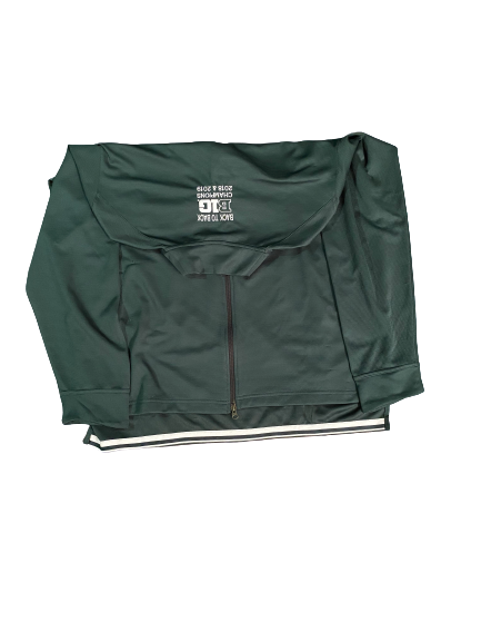 Xavier Tillman Michigan State Player Exclusive "Back To Back BIG Champions" Pre-Game Warm-Up Jacket (Size XXLT)