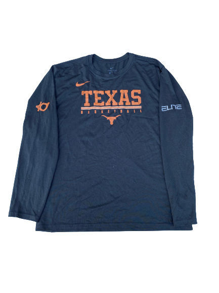 Blake Nevins Texas Basketball Team Issued Long Sleeve Shirt (Size L)