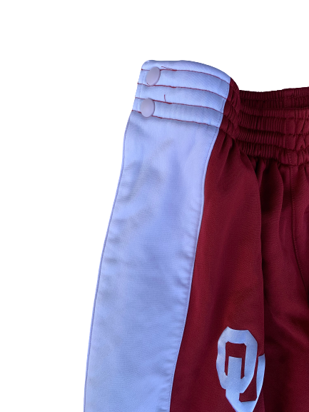 James Fraschilla Oklahoma Basketball Warm Up Snap Button Pants (Size M)