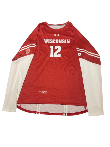 Nicole Shanahan Wisconsin Volleyball Game Worn Jersey (Size L)
