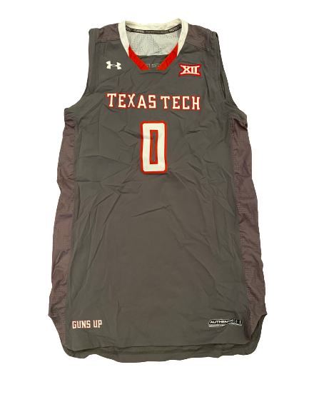 Tommy Hamilton Texas Tech Basketball Game-Worn Jersey (Size XL +2 Length)