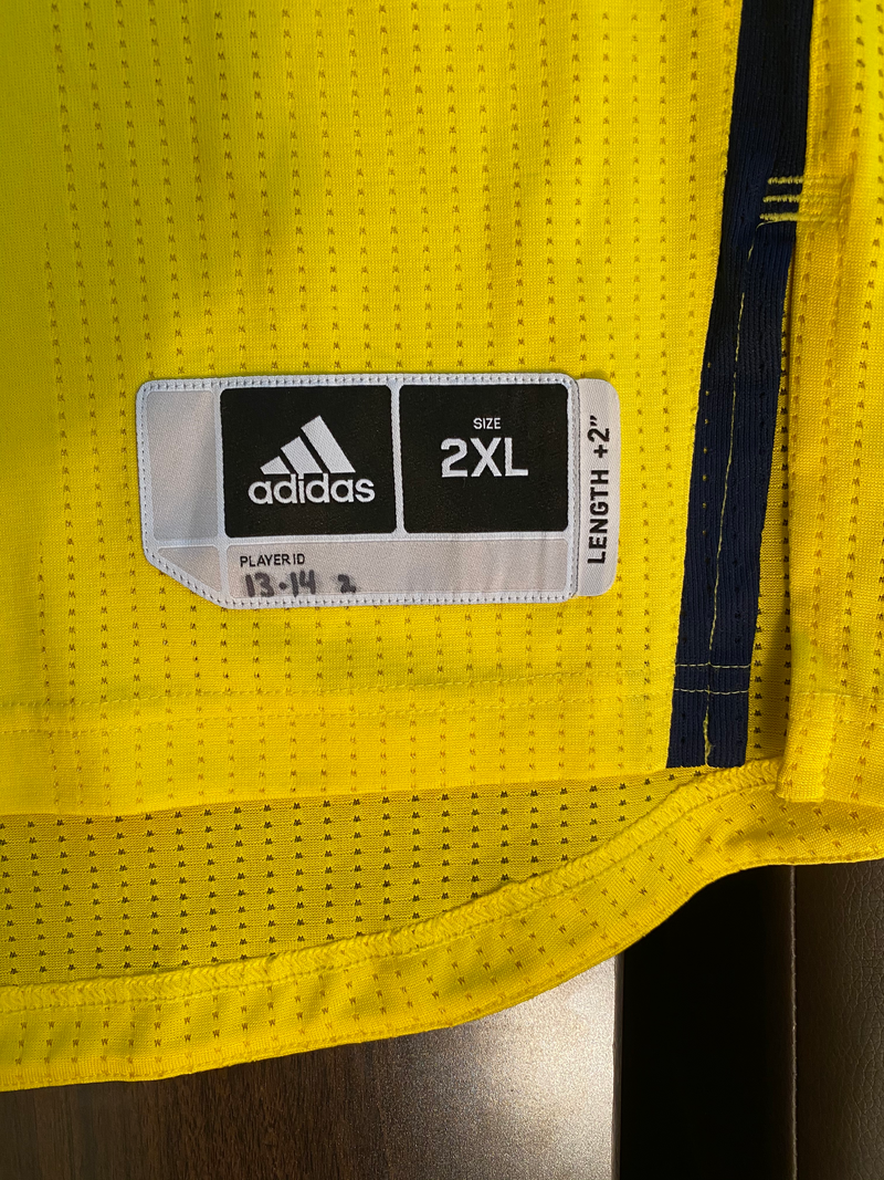 Mark Donnal Michigan Basketball Game-Worn Jersey (Size XXL)